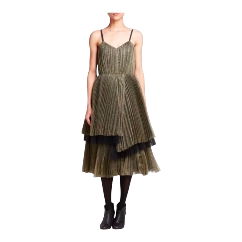 Mark by Marc Jacobs Metallic Pleated Dress – NWT - Size 6